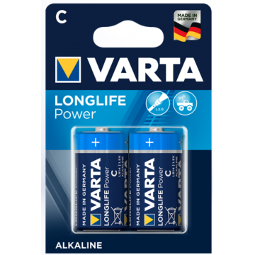 Batterie 1/2 Torcia C Varta Alkalina Power