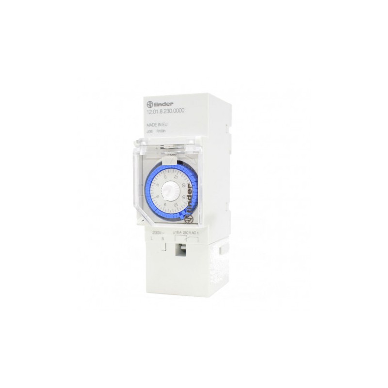 Temporizzatore 24 Ore Su Guida DIN Timer Orario Meccanico 220V 16A