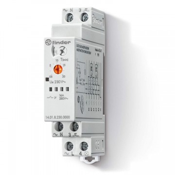 Relè temporizzatore luce scale 1 Modulo Finder 140182300000