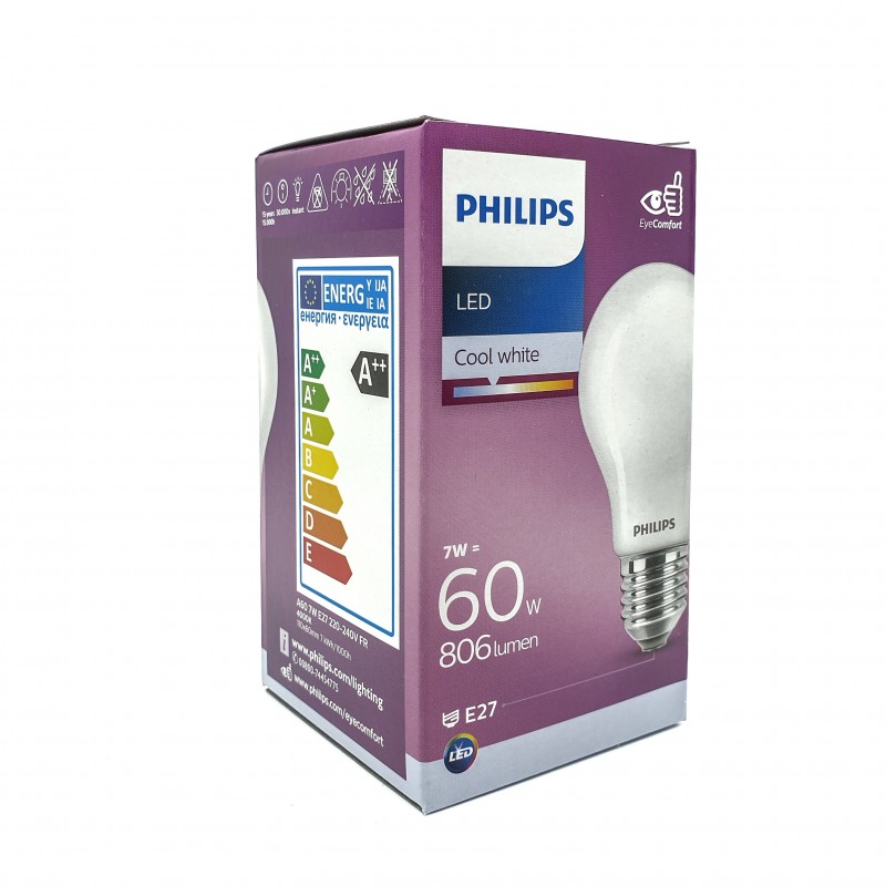 Lampadina led Philips 10.5W Equivalente 100W 6500K Luce Fredda E27