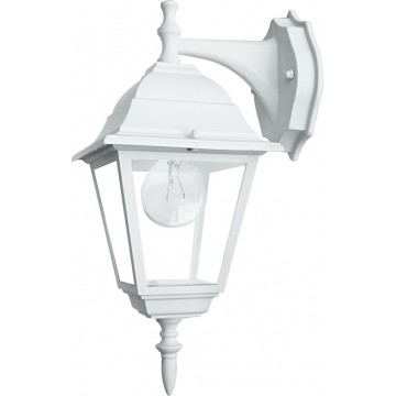 Lanterna bianca Fan Europe Roma in alluminio pressofuso con diffusore in vetro verso Basso