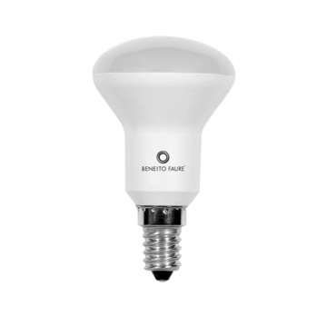 Lampadina led Beneito 5W 3000K luce calda attacco E14 R-50 120°