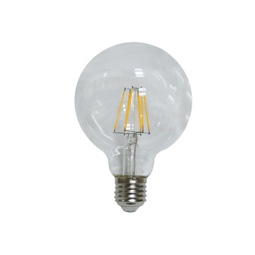 Lampadina led globo trasparente Lampo 8W 3000K luce calda attacco E27 Ø95