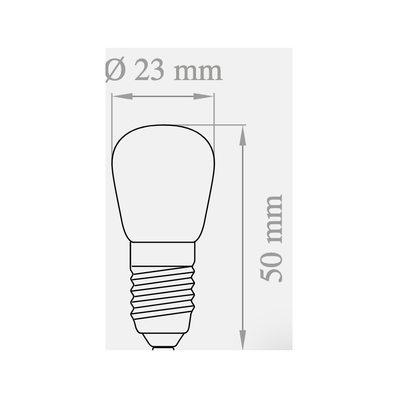 Lampadina led piccola pera Lampo 1.5W 3000K luce calda attacco E14