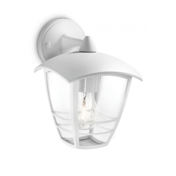 Lanterna Philips in alluminio bianco verso basso 1xE27