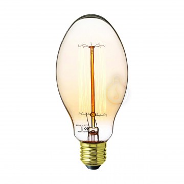 Lampadina Vintage Amarcords a incandescenza con filamento verticale 2000K E27 Hipster E75