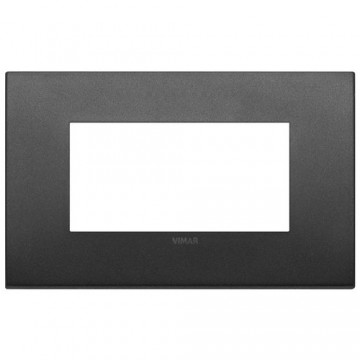 Placca Grafite Matt 4 Moduli Vimar Arkè Fit in metallo