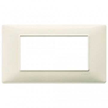 Placca Beige 4 Moduli Vimar Plana