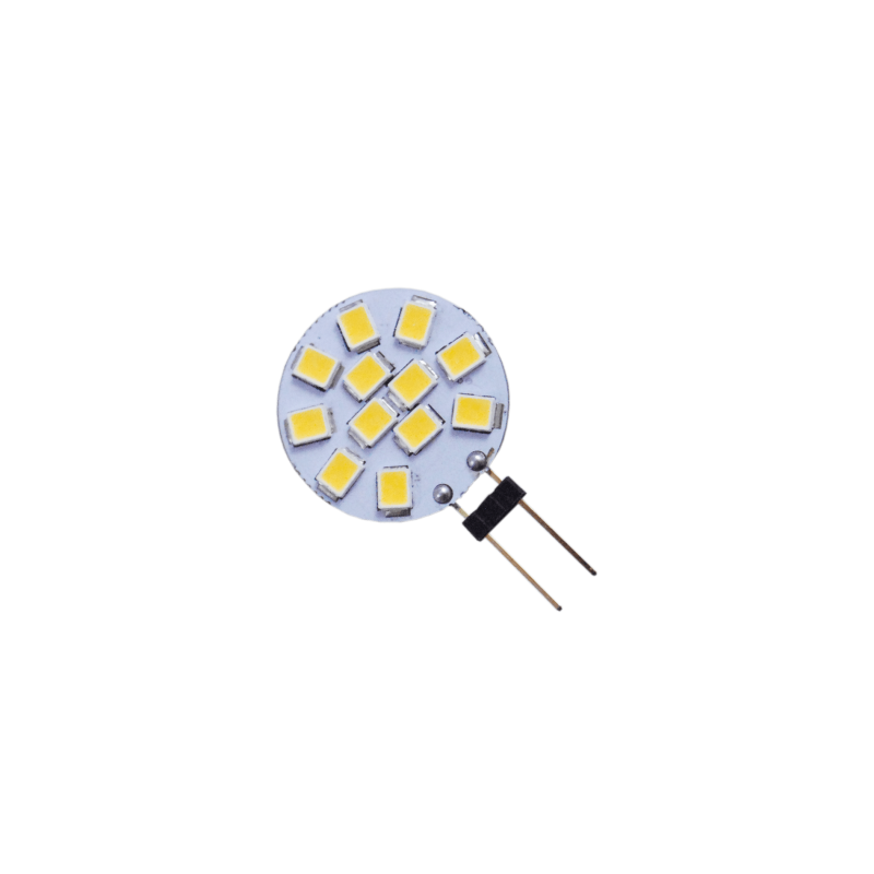 Lampadina led bispina Lampo 1.8W 6400K luce fredda attacco G4 12V