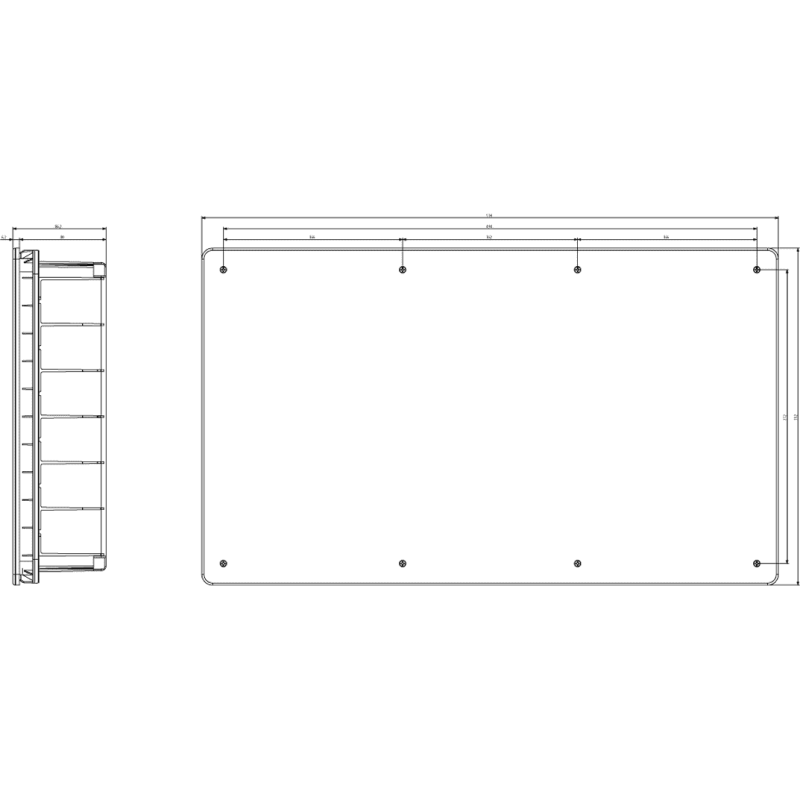 Scatola di derivazione Vimar da incasso con coperchio e viti 515x292x80 mm