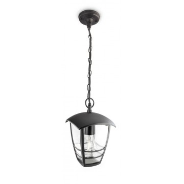 Lampada a sospensione myGarden Philips in alluminio nero 1xE27