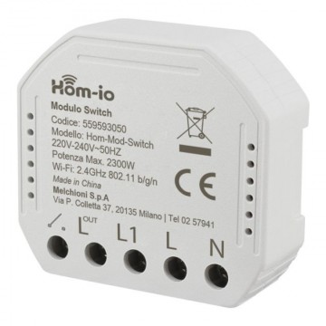 Modulo Switch WI-FI da incasso 10A 1 Canale Hom-io Irradio
