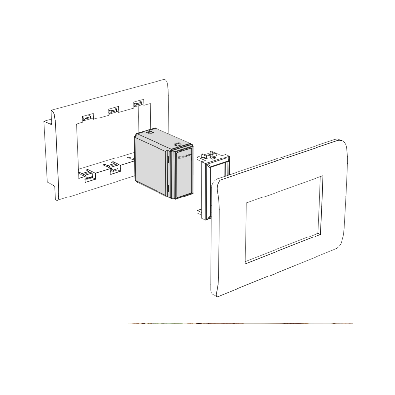 Lampada emergenza a led a parete Beghelli TICINQUE IP65 18W SE 8LF 8586