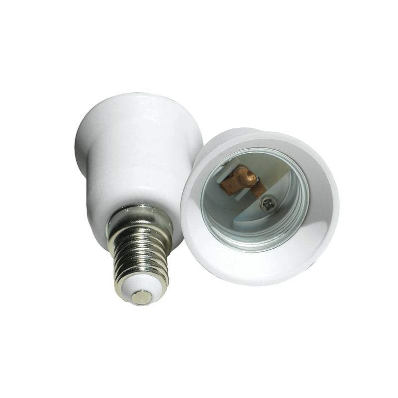 Adattatore Per Lampadina E27 A E40 – Riduzione Bussola In Rame E PBT – 8x4.5 Cm