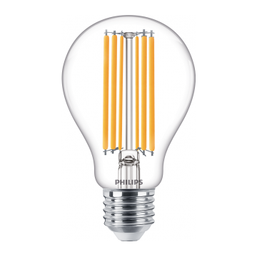 Lampadina trasparente led Philips 13W Equivalente 120W 4000K Luce Naturale E27