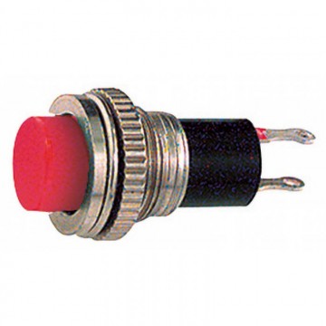 Pulsante miniatura rosso normalmente aperto con autoritorno 220V Elcart