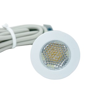 Lampo Spot Mini Faretto Tondo 1W LED da incasso 30° 350mA 12-24V