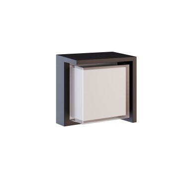 Plafoniera led da esterno quadrata Nero 15W 4000K IP65 Beneito Blis C