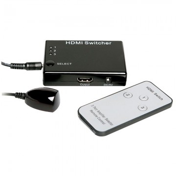 Box di commutazione switch HDMI 3X1 con telecomando Elcart