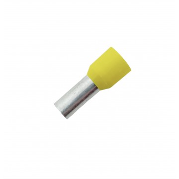 Terminale a bussola isolato DIN 25 mm² L16 mm giallo 50 pezzi Intercable