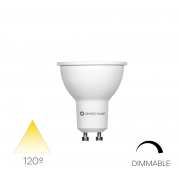 Lampadina led Beneito 6W dimmerabile 4000K luce naturale attacco GU10 120°