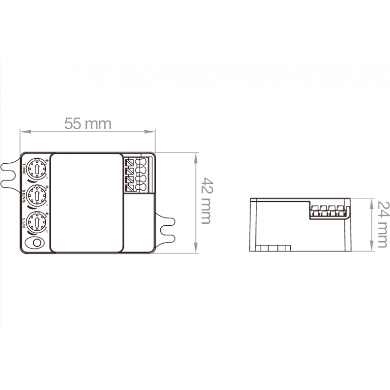 Sensore microonde da interno 360° Lampo 3-10 mt