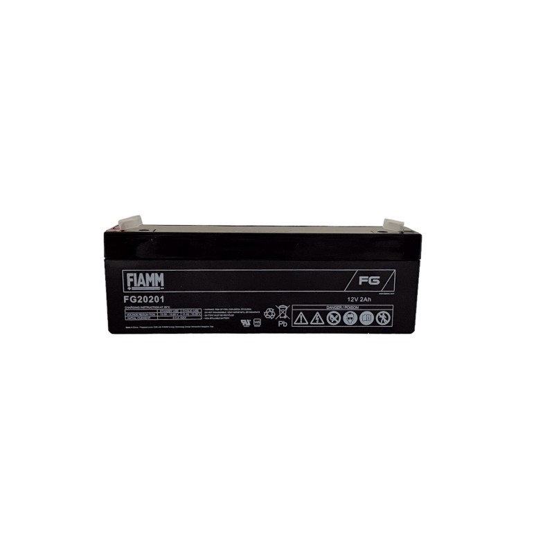 Batteria Al Piombo FIAMM FG20721 12V 7,2Ah, Terminali Faston 4,8, Per Allarmi E Sistemi Di Emergenza