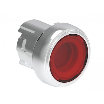 Pulsante luminoso Rosso Lovato serie Platinum metallica 22mm LPSBL104