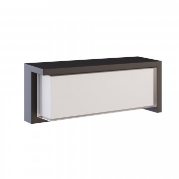 Plafoniera led da esterno rettangolare Nera 24W 2700K/3200K/4000K IP65 Beneito Blis Rectangular