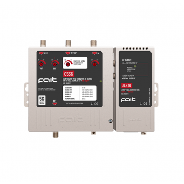 Centralino TV FAIT a 3 ingressi a larga banda configurabile 116 dBμV C536 1000007