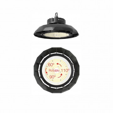 Campana industriale a LED UFO LENS SWITCH 120W/160W/200W tricolor 3000K/4000K/5000K Beneito