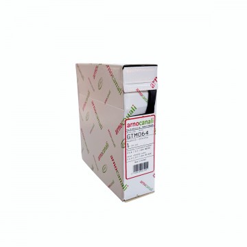 Rotolo guaina termorestringente 12 mt Arnocanali Nera 6,4 mm riduce a 3,2 mm
