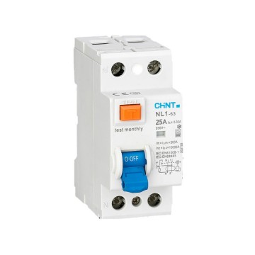 Interruttore Differenziale Puro CHINT 2P 25A 300mA 6kA Tipo A NL1-63/25-2P-A300 200393