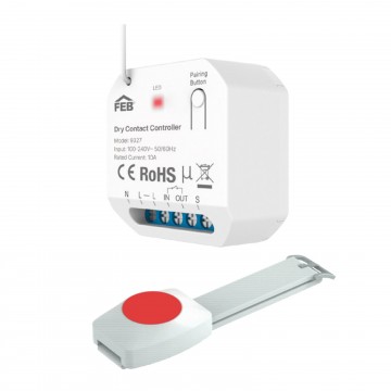 KIT di chiamata SOS con relè singolo impulsivo e pulsante da polso IP67 FEB 9307/SOS
