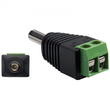 Spinotto adattatore DC femmina per videosorveglianza 10 pezzi Elcart 370710600