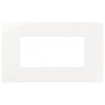 Placca Bianca 4 Moduli Vimar Plana UP 14654U.01