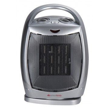 Termoventilatore compatto con resistenza in ceramica PTC Melchioni oscillante con maniglia 1500W