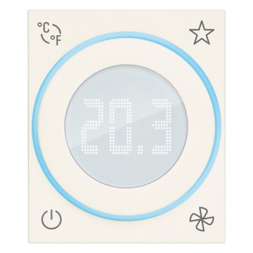 Termostato rotella connesso IoT2M bianco Vimar Linea Bianca 30811.B