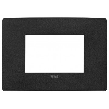 Placca Nero Matt 3 Moduli Vimar Plana UP 14653U.19