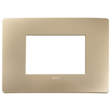 Placca Champagne 3 Moduli Vimar Plana UP 14653U.31