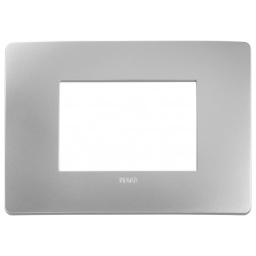 Placca Argento 3 Moduli Vimar Plana UP 14653U.32