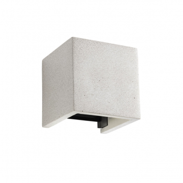 Applique decorativa Cemento Avorio a LED per esterni 3000K 2X6W Redo Petra Wall 91148