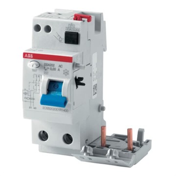 Blocco differenziale ABB 2 Poli 25A 300MA Tipo AC DDA202